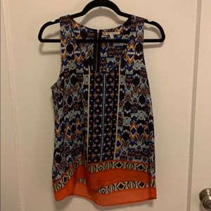 Printed blouse, wrinkle-free